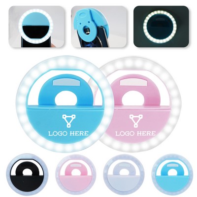 USB Rechargeable Mobile Ring Selfie LED Light