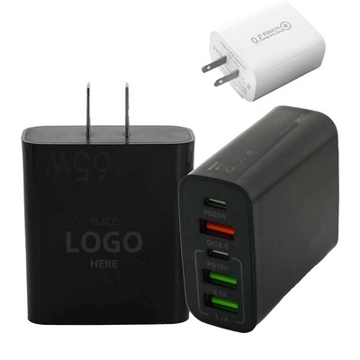 4 Port USB Travel Wall Charger