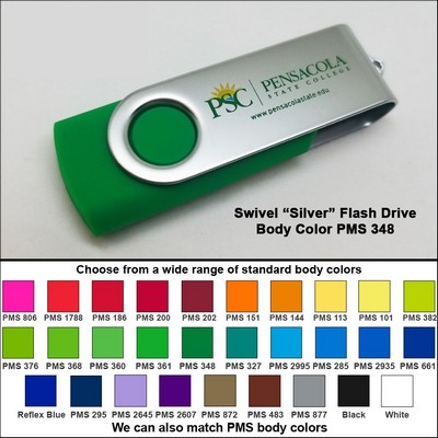 Swivel Flash Drive - 256 MB Memory - Body PMS 348