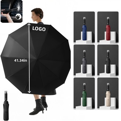 Three-Fold Automatic High-End Car-Mounted Window-Breaking Safety Hammer Business Umbrella