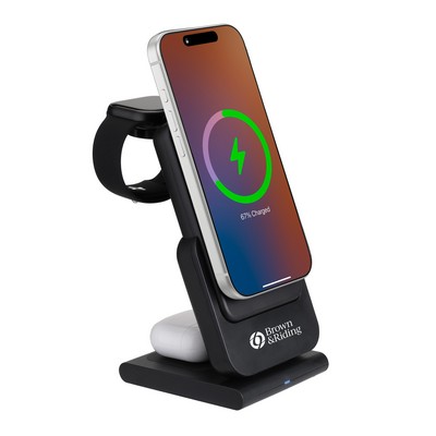 3-in-1 MagSafe Wireless Charger w/ Detachable 10,000 mAh Power Bank