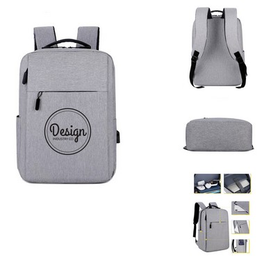 Travel Laptop Backpack with USB Charging Port