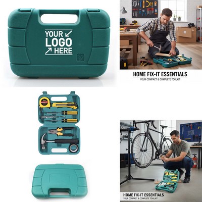 9Pcs Essential Home Repair Tool Kit With Storage Case