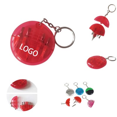 Mini 4-In-1 Screwdriver Tool Set W/Keychain