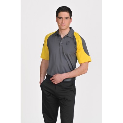 Men's Cruiser Polo Shirt w/Contrasting Shoulder Panels