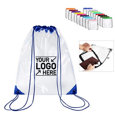 Clear Drawstring Backpack (14" X 17")