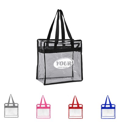 Stadium Clear Zipper Tote Bag