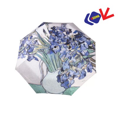 Sublimation Full Color Sunscreen Folding Automatic Eight-Bone Umbrella