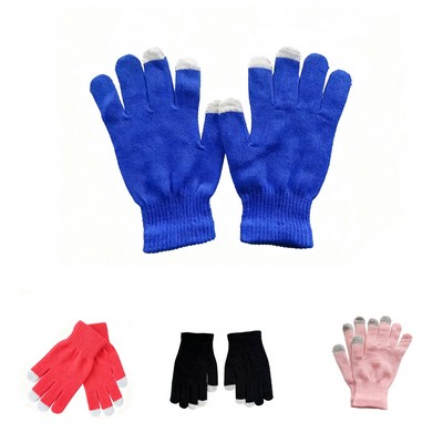 Touch Screen Soft Knitting Gloves