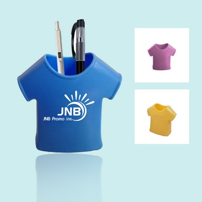 Plastic Pen Holder: Custom T-Shirt Shape