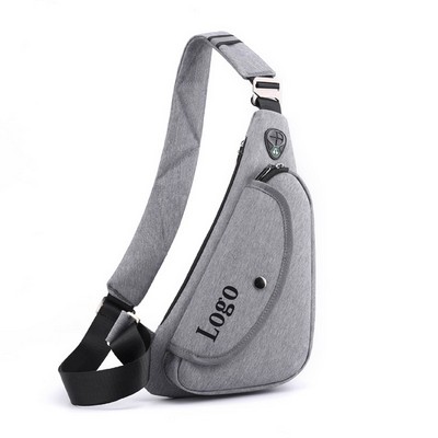 Minimalist Tech Crossbody Bag | Sleek USB Charging Shoulder Pac
