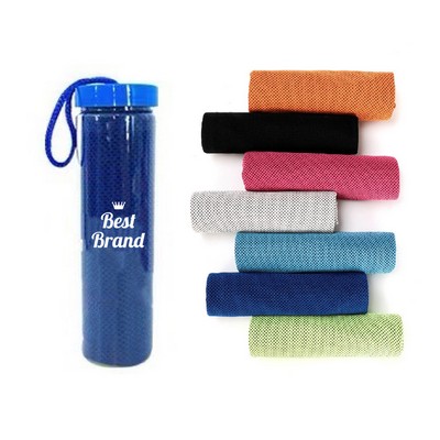 Narrow Necked Bottle Cold Feeling Towel