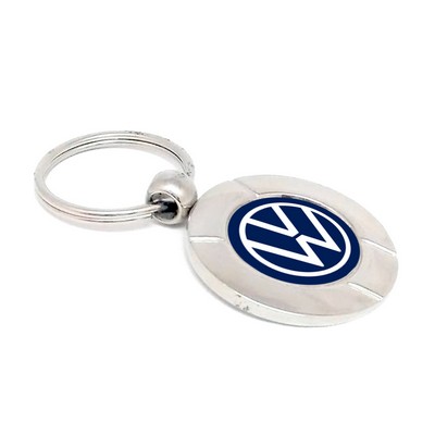 Round Metal Keychain