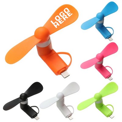2-in-1 Mini Cell Phone Fans
