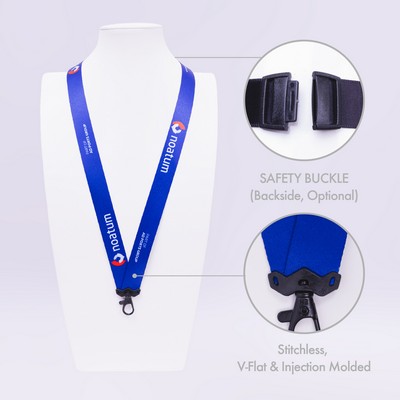 3/4" Single Hook Stitchless Lanyard