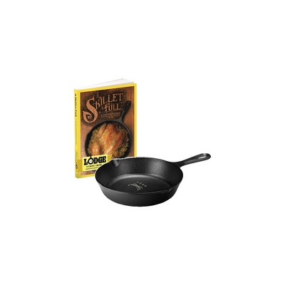 Lodge 8" Cast Iron/Skillet Full Cookbook Gift Set