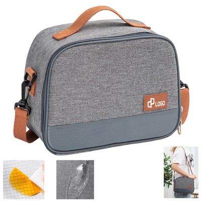 Dual-Zipper Insulated Lunch Bag