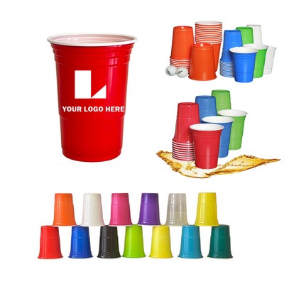 16 Oz. Reusable Plastic Party Solo Cup