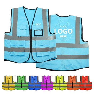 High Visibility Safety Vest for Construction Costume