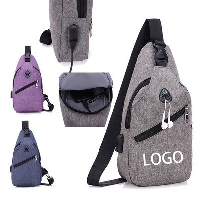 Sling Bag With USB Recharging