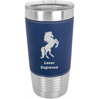 20 oz Polar Camel Leatherette Stainless Steel Tumbler