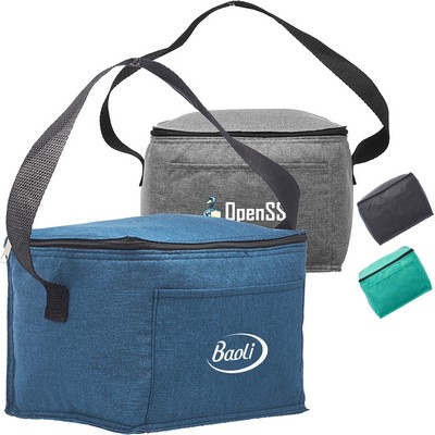 Heathered 6-Can Insulated Cooler Lunch Bag