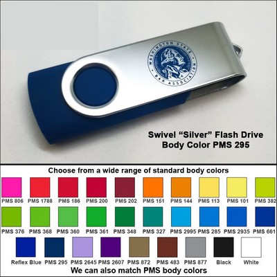 Swivel Flash Drive - 32 GB Memory - Body PMS 295