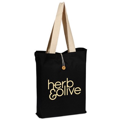 ButtonUp Color Canvas Tote (15" x 16" x 3")