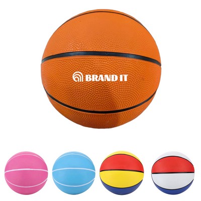 7" Kids Rubber Mini Basketball