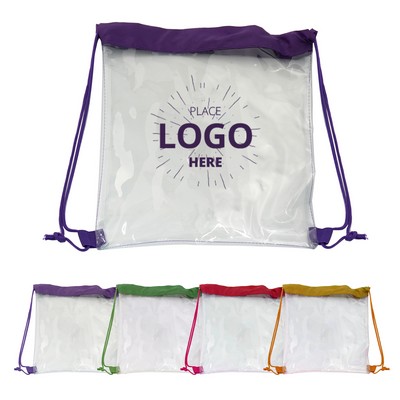 PVC Backpack With Drawstring