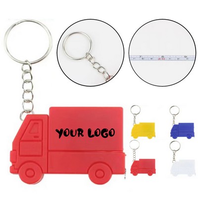 1m/3' Mini Truck Shape Tape Measure Keychain
