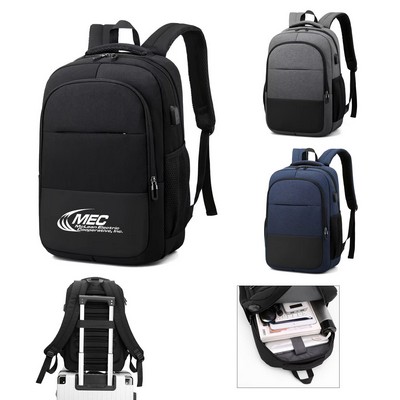 17" Laptop Backpack With USB Port