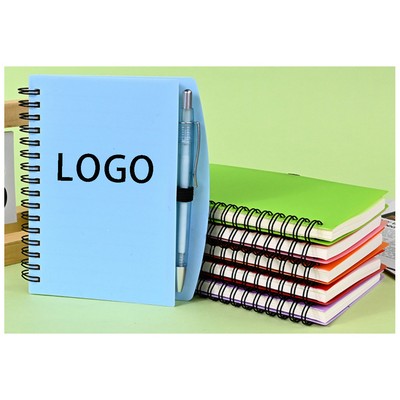 Hardcover Spiral Notebook & Pen Set
