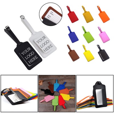 Premium PU Leather Luggage Tag