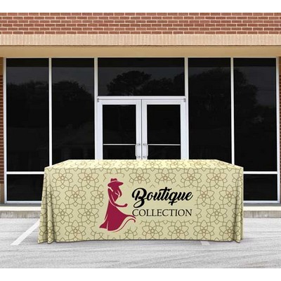 Pleated Table Cover, Fire Retardant Polyester Fabric (6' x 2.5')