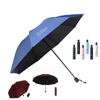 Triple folding UV Umbrella UPF 51+ UV Protection Parasol