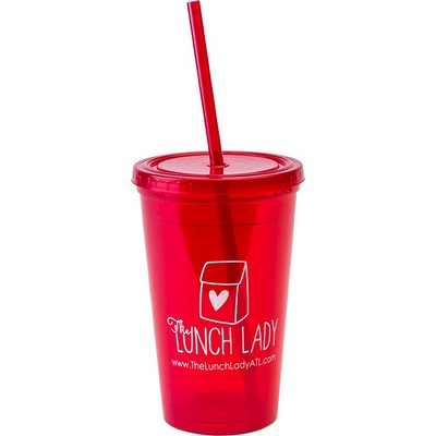 16 oz. "Bolero" Polypropylene Double Wall Tumbler