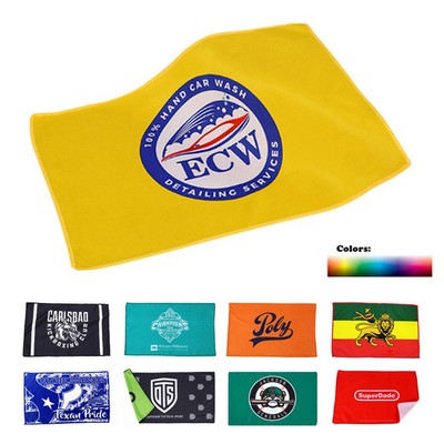 11" x 18" Full Color Microfiber Rally Towel