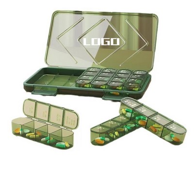 21-Section Weekly Pill Organizer