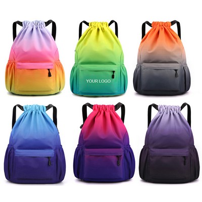 Oxford Cloth Drawstring Backpack