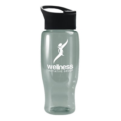 Garyline® Poly+ Recycled Bottle with Pop-Up Lid - 27 oz.