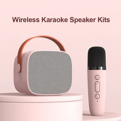 Portable Wireless Karaoke Bluetooth Speaker with Microphones