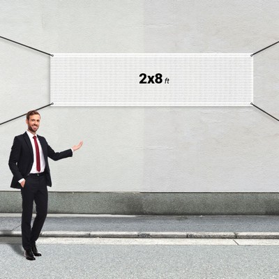 Custom 2' X 8' Mesh Banners