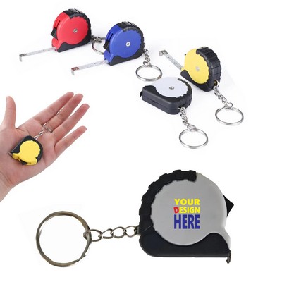 Mini 3' Metal Tape Measure Full Color Logo
