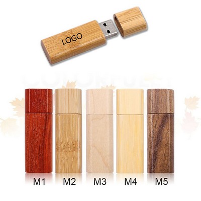 Small Square Wooden Usb Flash Drive