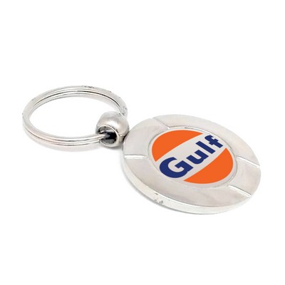 Round Metal Keychain