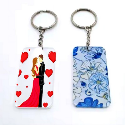 2"x3.55" Acrylic Key tag with Full color Print