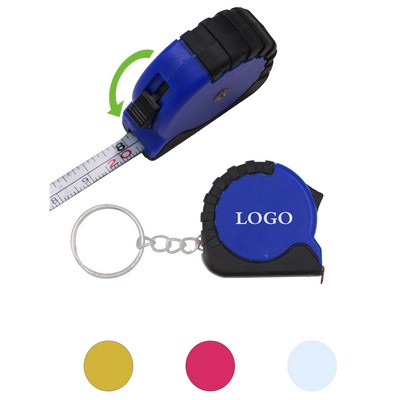 3' Mini Tape Measure Keychain MOQ 10pcs
