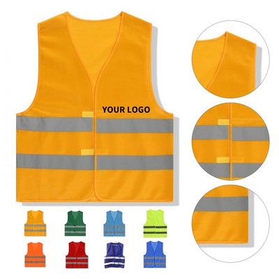 Reflective Safety Vest With Custom Logo Application