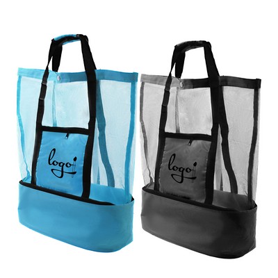 Outdoor Sandproof Insulated Waterproof Mesh Tote